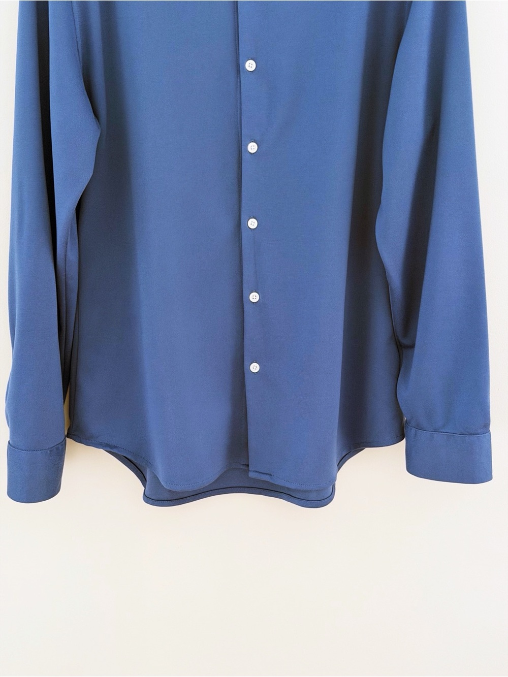 Ministry of Supply Men’s Blue Slim Fit Long Sleeve Shirt Size L - Picture 3 of 10